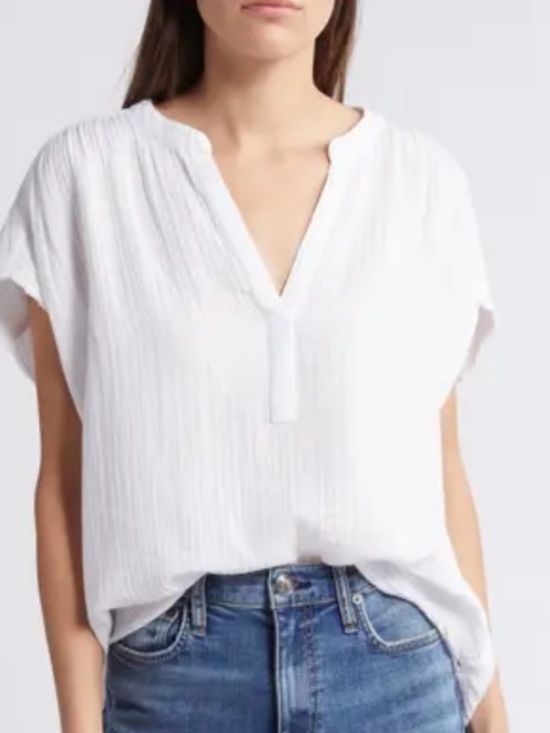 XiRENA Tops - XIRENA Cruz Relaxed 100% Cotton  Gauze Top. XS